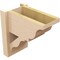 Ekena Millwork 8-in W x 14-in D x 14-in H Funston Trad Rough Cedar Woodgrain TimberThane Outlooker, Primed Tan OUTUR080X14X14FST04RCPR - alternate 5
